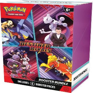 Pokémon Trading Card Game booster bundle packaging with characters and text.