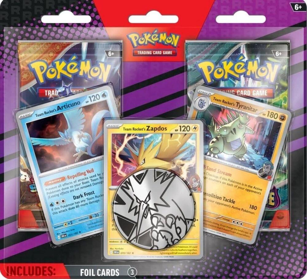 2-Pack Blister Pack [Team Rocket's Articuno, Zapdos & Tyranitar