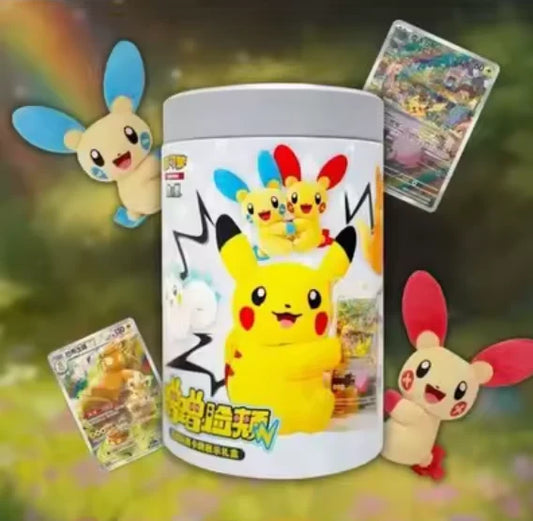 Pokémon Cheek Plush & Card Display Blind Box (Chinese) – Mystery Plush & Cards